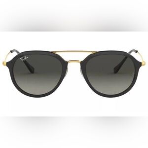 RayBan RB4253 Highstreet Aviator sunglasses in black and gold frame